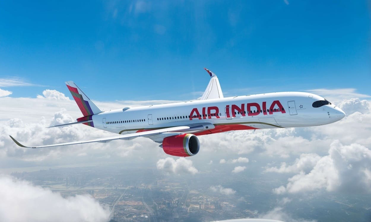 Avión Airbus de Air India. EP