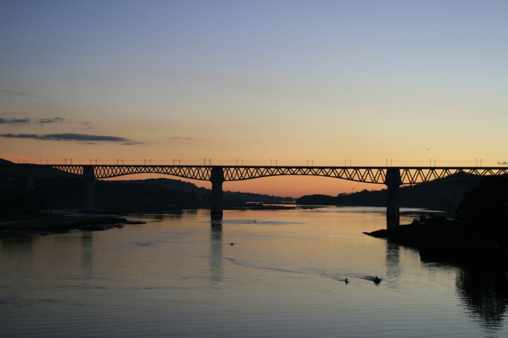 El viaducto sobre el río Ulla
