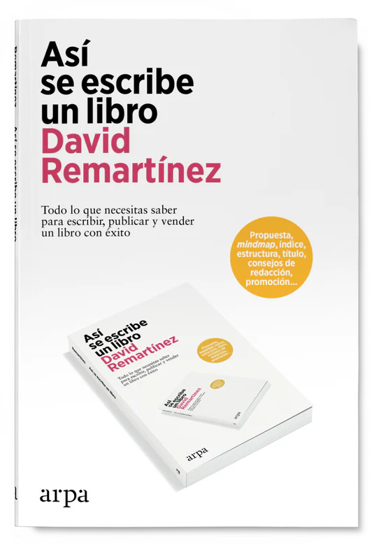 Portada asi se escribe un libro david remartinez