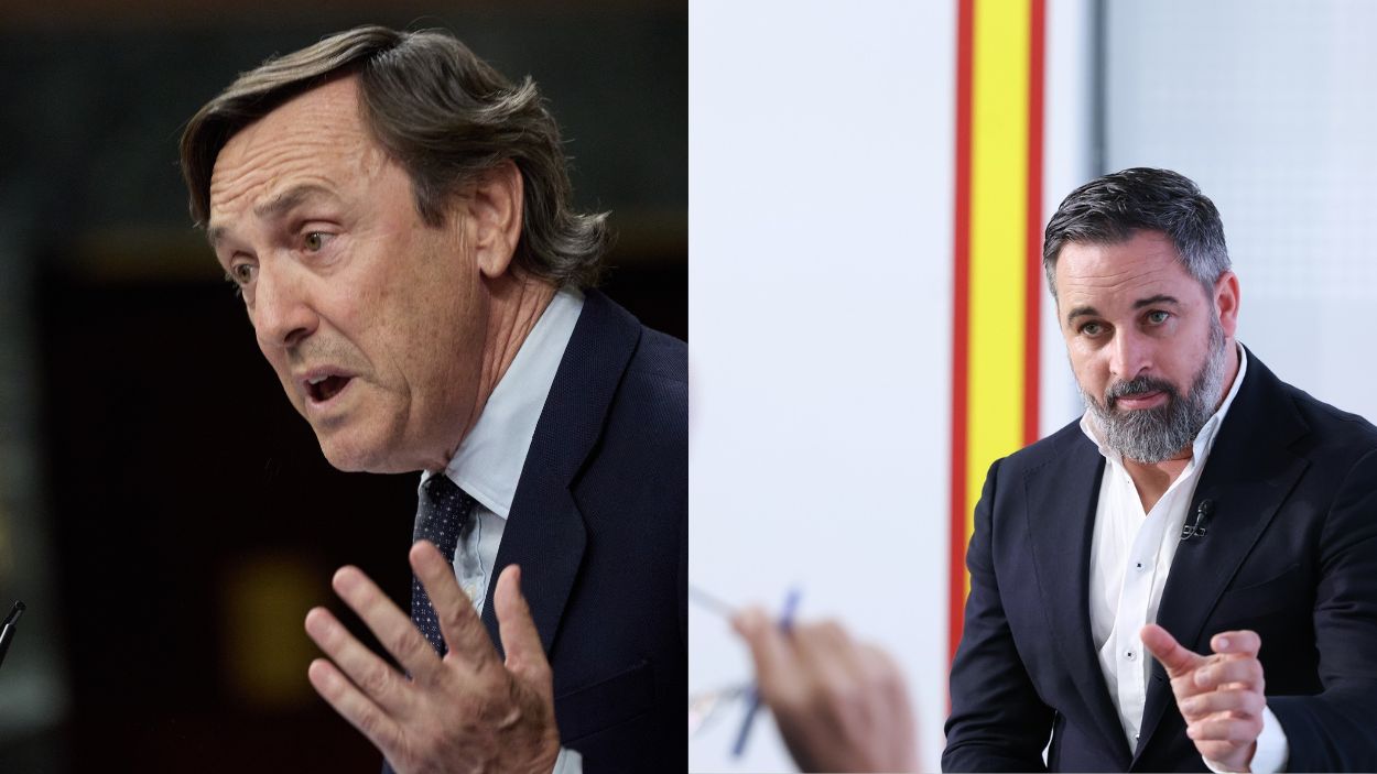 Rafael Hernando y Santiago Abascal. Creación propia