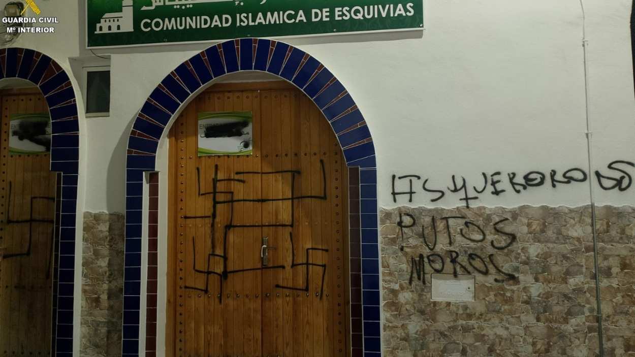 Pintadas nazis contra la comunidad musulmana en Esquivias (Toledo)