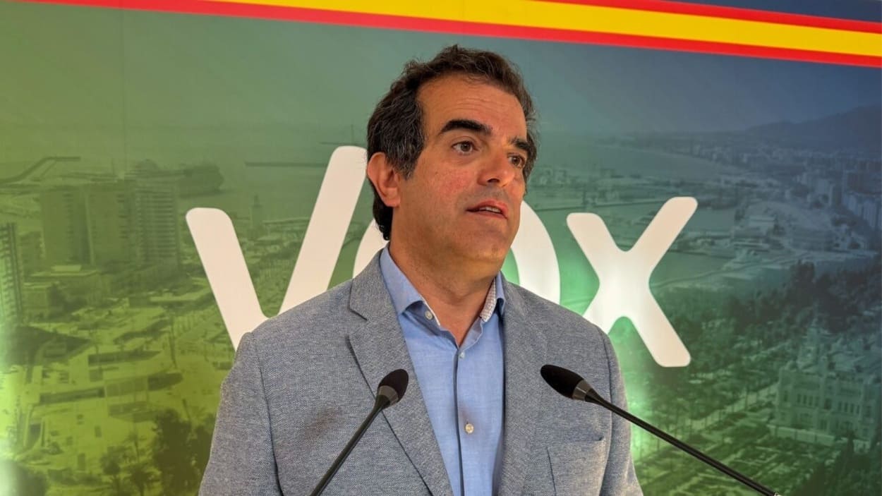 El presidente de Vox Málaga y parlamentario andaluz, Antonio Sevilla. EP.