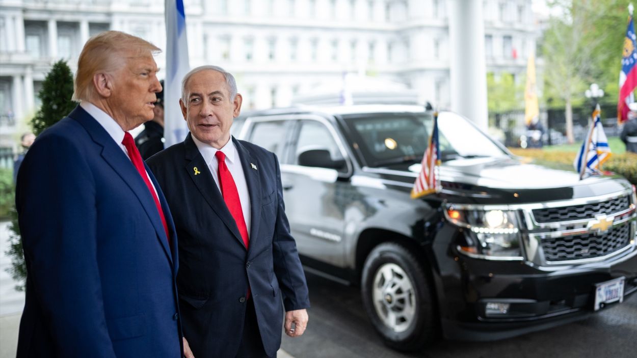 Donald Trump junto a Benjamin Netanyahu. EP.