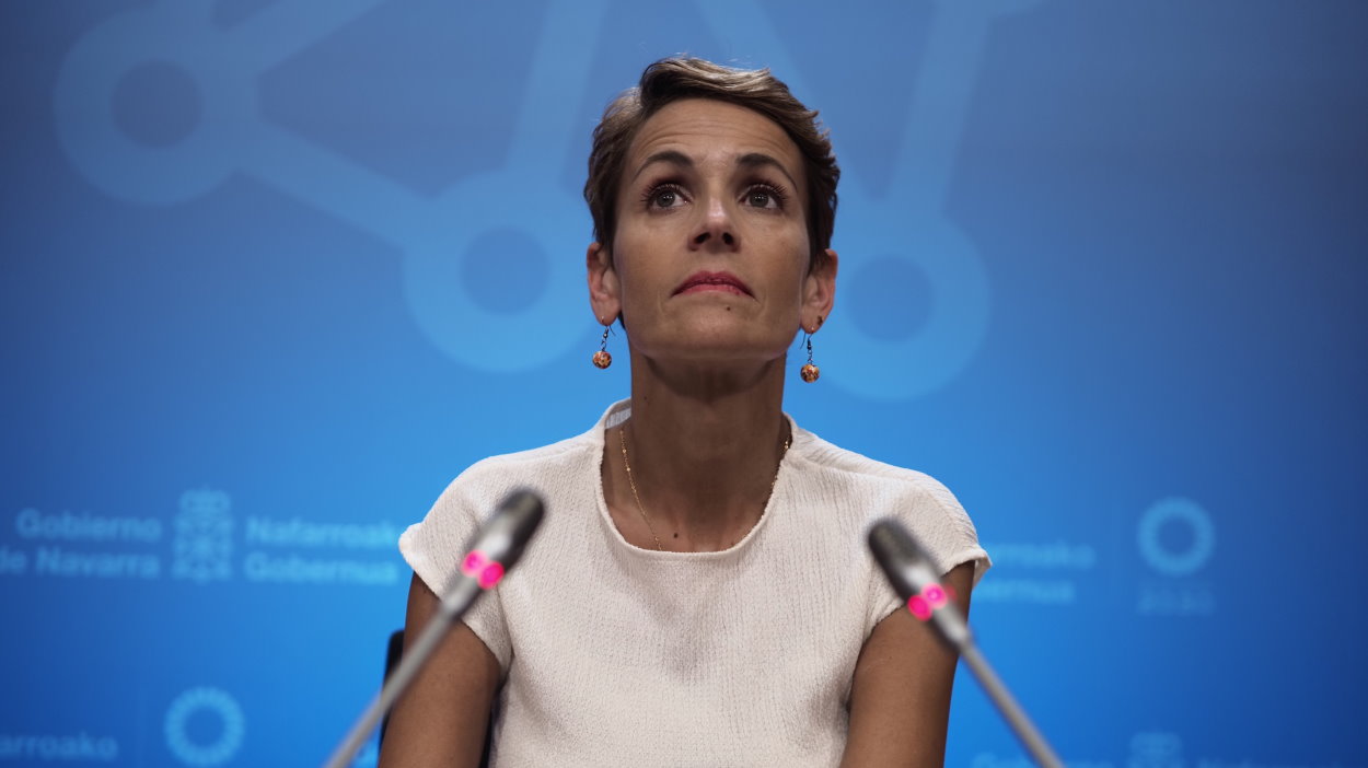 Chivite anuncia que el Gobierno de Navarra se personará en el caso Koldo como parte perjudicada. EP.