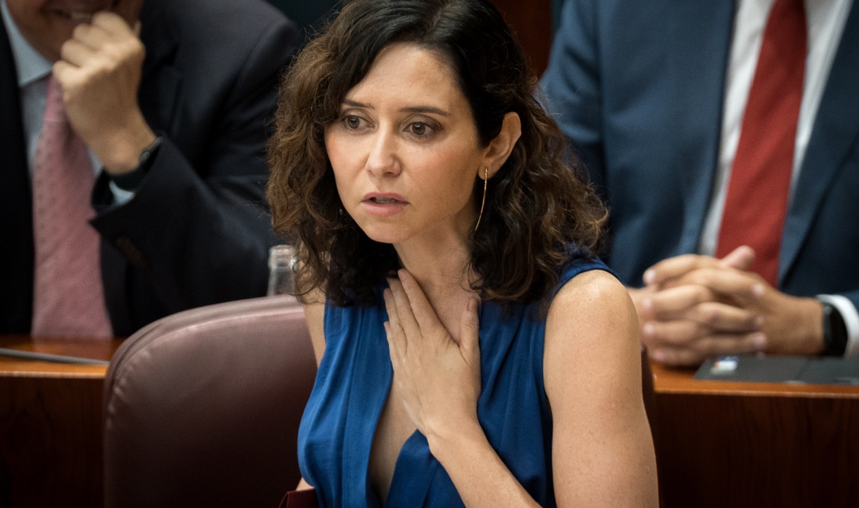 Isabel Díaz Ayuso en la Asamblea de Madrid. EP