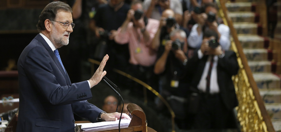 Mariano Rajoy en el Congreso de los Diputados. 