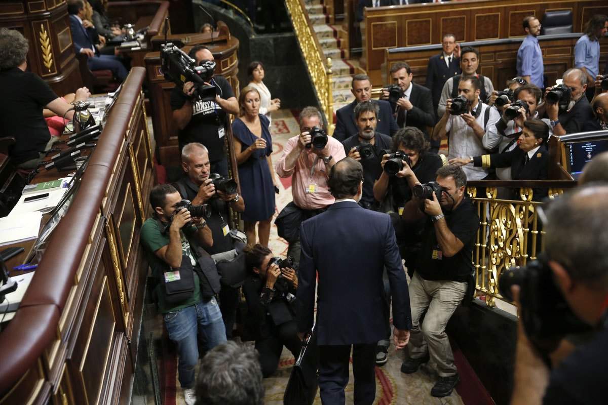 Mariano Rajoy durante la sesión de investidura