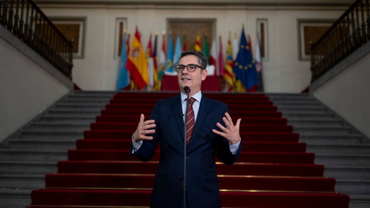 El ministro de Presidencia, Justicia y Relaciones con las Cortes del Gobierno de España, Félix Bolaños. EP.