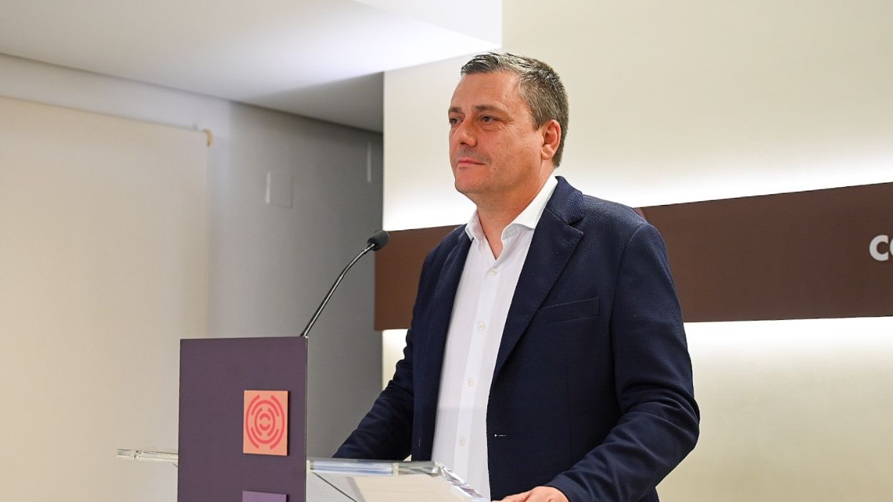 El portavoz del PSOE en las Cortes de Aragón, Fernando Sabés. EP.