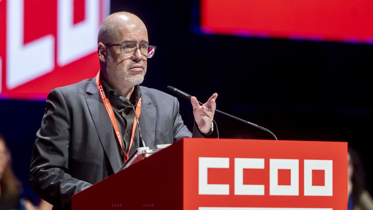 El reelegido secretario general de CCOO, Unai Sordo. EP.