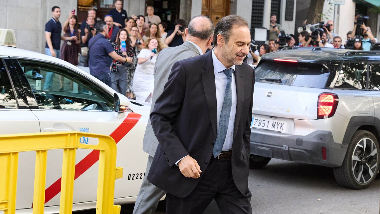 Ábalos a su llegada al Tribunal Supremo.