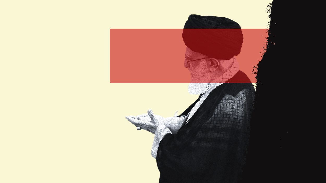 El ayatolá Ali Jamenei. Ilustración: Víctor Sanjuan