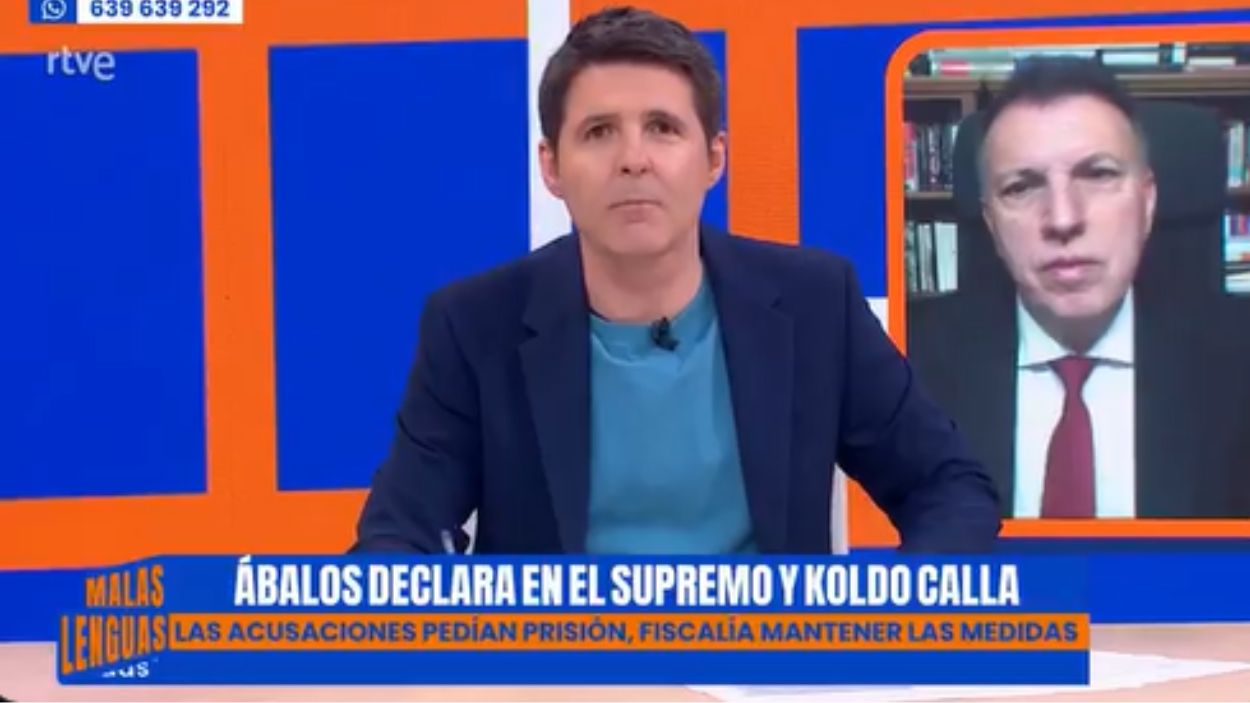 Jesús Cintora y Joaquim Bosch en 'Malas Lenguas'. TVE 