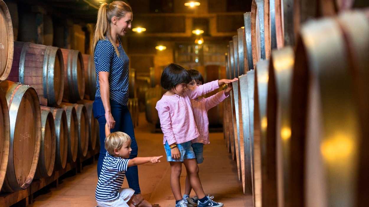 Enoturismo en familia
