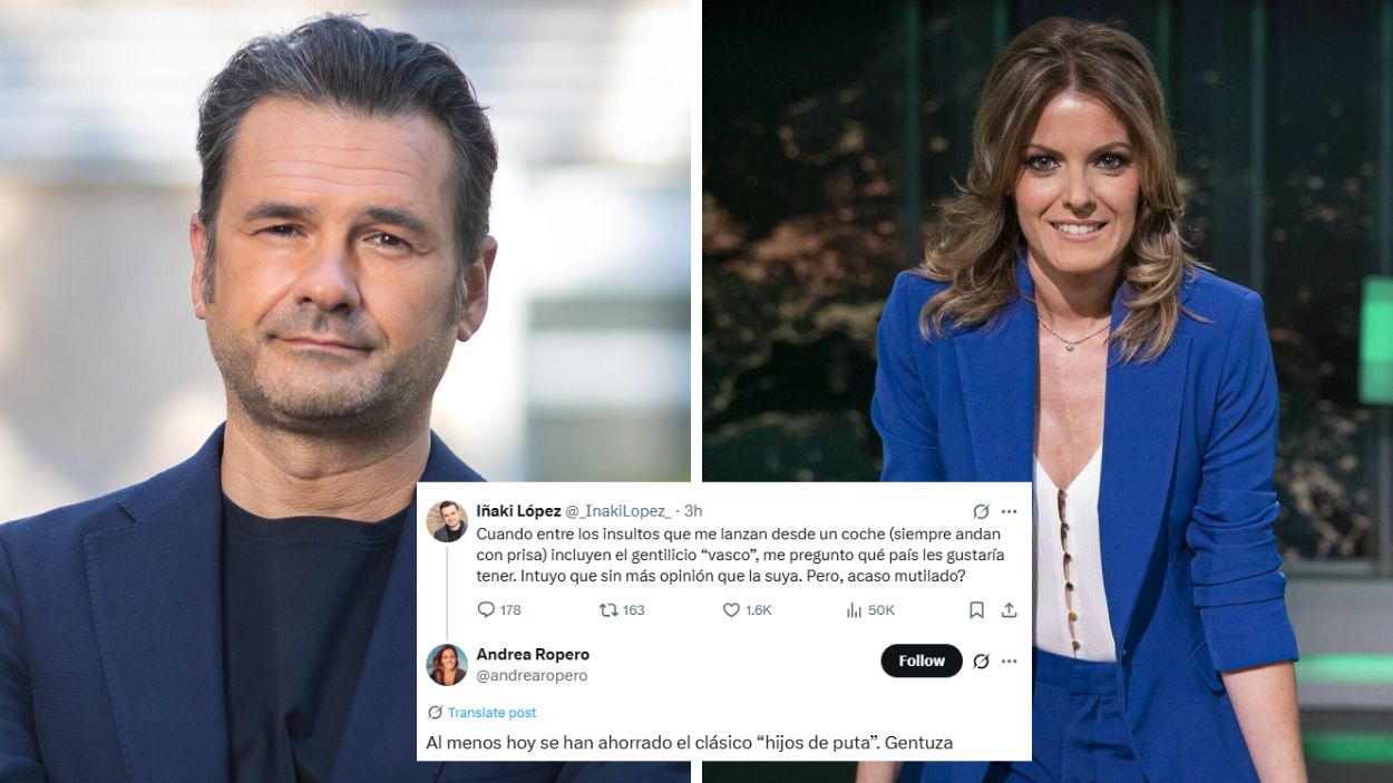 Iñaki López y Andrea Ropero denuncian el uso de los gentilicios como insultos.Imagen Propia.