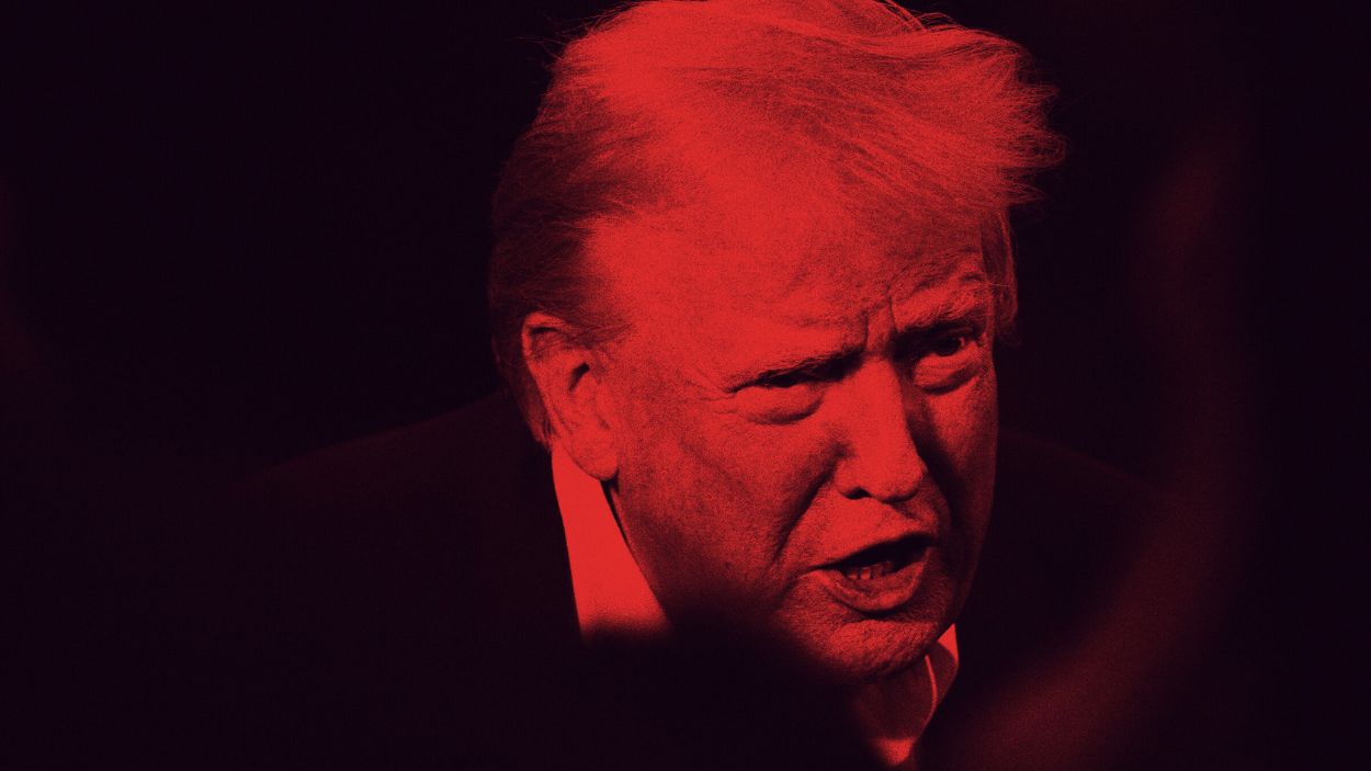 El presidente de Estados Unidos Donald Trump. Ilustración Propia. 