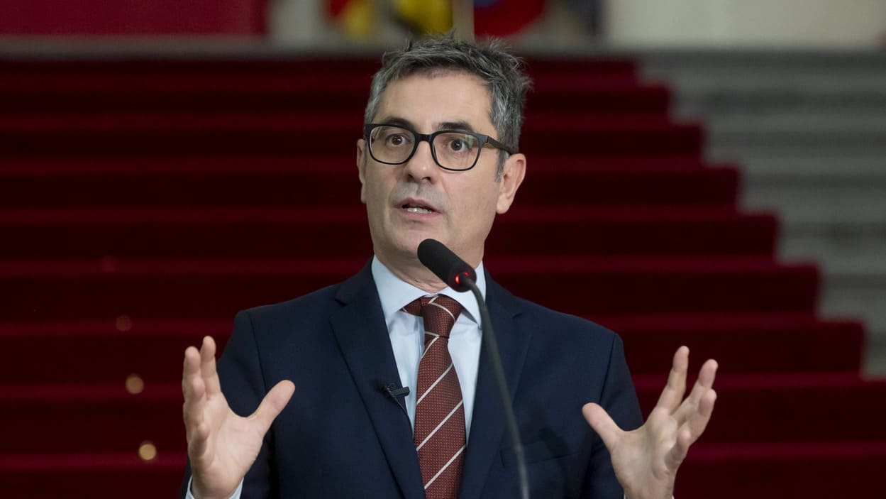 El ministro de Presidencia, Justicia y Relaciones con las Cortes del Gobierno de España, Félix Bolaños. EP.