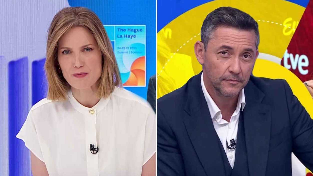 Silvia Intxaurrondo y Javier Ruiz. RTVE