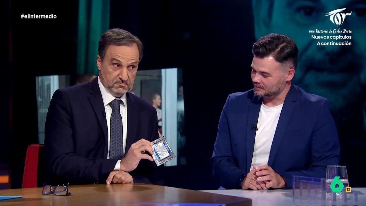 Rufián en 'El Intermedio'. Atresmedia