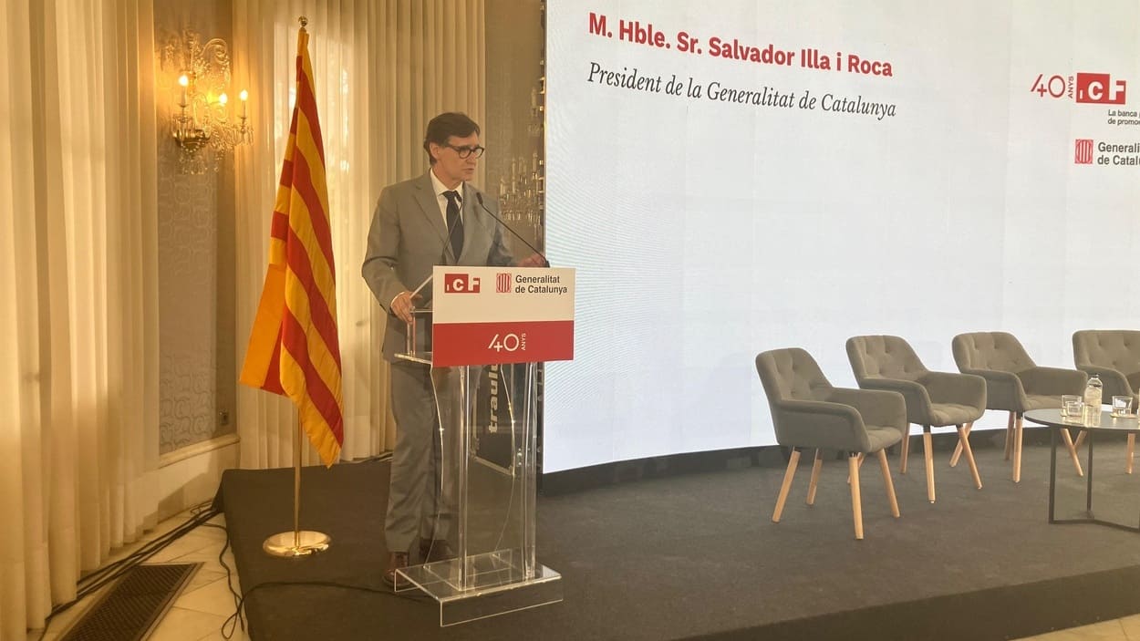 El presidente de la Generalitat, Salvador Illa. EP.