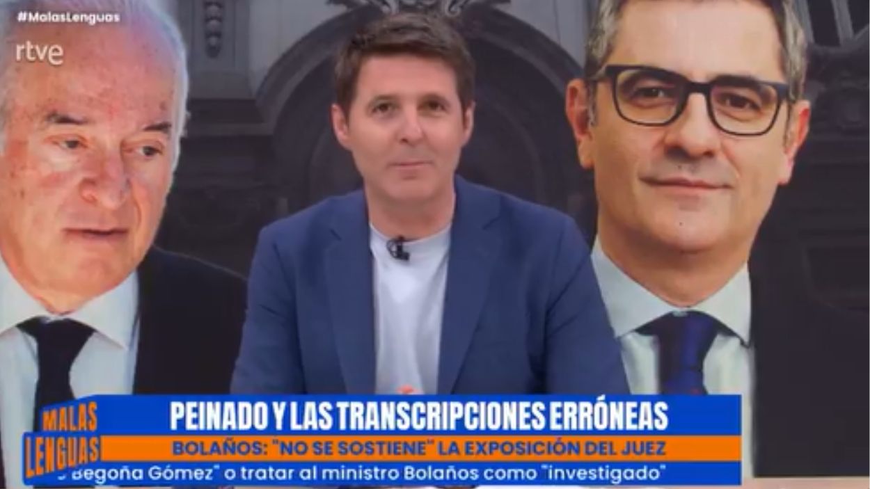 Jesús Cintora en 'Malas Lenguas'. TVE