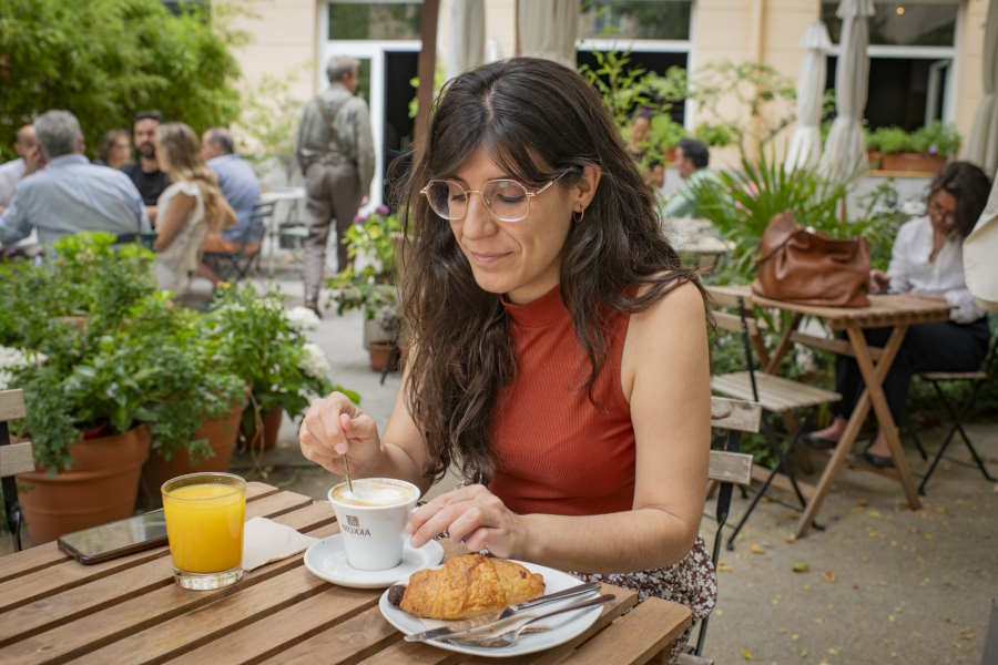 Terraza del Café de l'Institut Français, en Madrid (Foto: Sofía Moro)