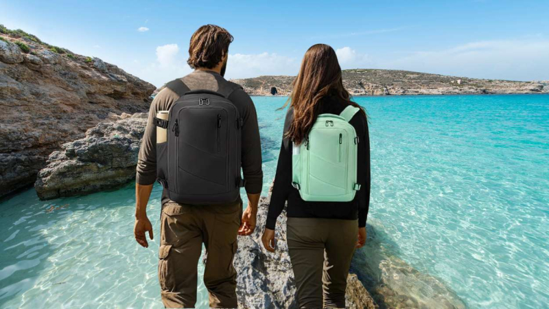 Gluckstar 14 pulgadas antirrobo unisex para trabajo y escapadas, Verde claro Gluckstar 14 pulgadas antirrobo unisex para trabajo y escapadas, Verde claro