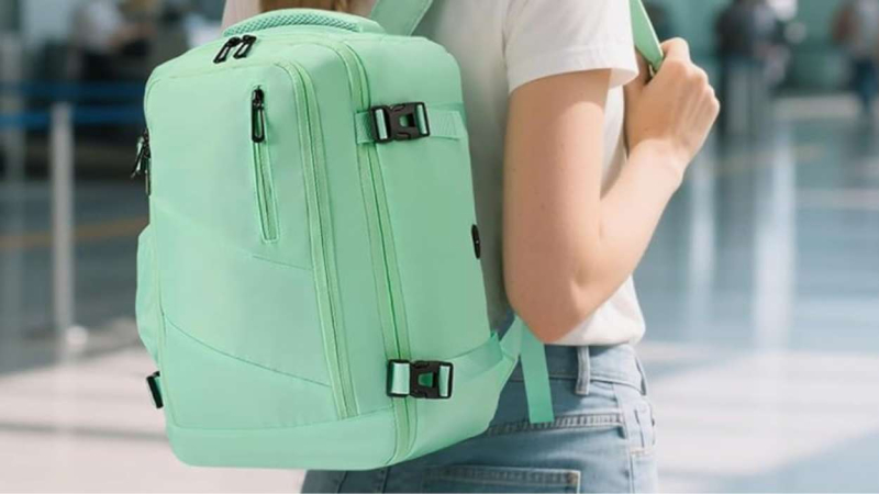 Gluckstar Mochila viaje cabina 40x20x25 Ryanair impermeable para portátil 14 pulgadas antirrobo unisex para trabajo y escapadas, Verde claro Gluckstar Mochila viaje cabina 40x20x25 Ryanair impermeable para portátil 14 pulgadas antirrobo unisex para trabajo y escapadas, Verde claro