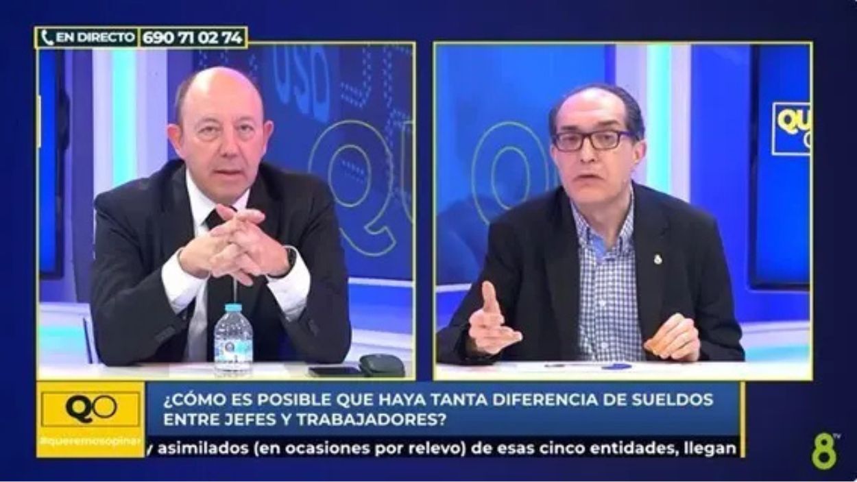 Bernardos y Villarroya en 8TV.