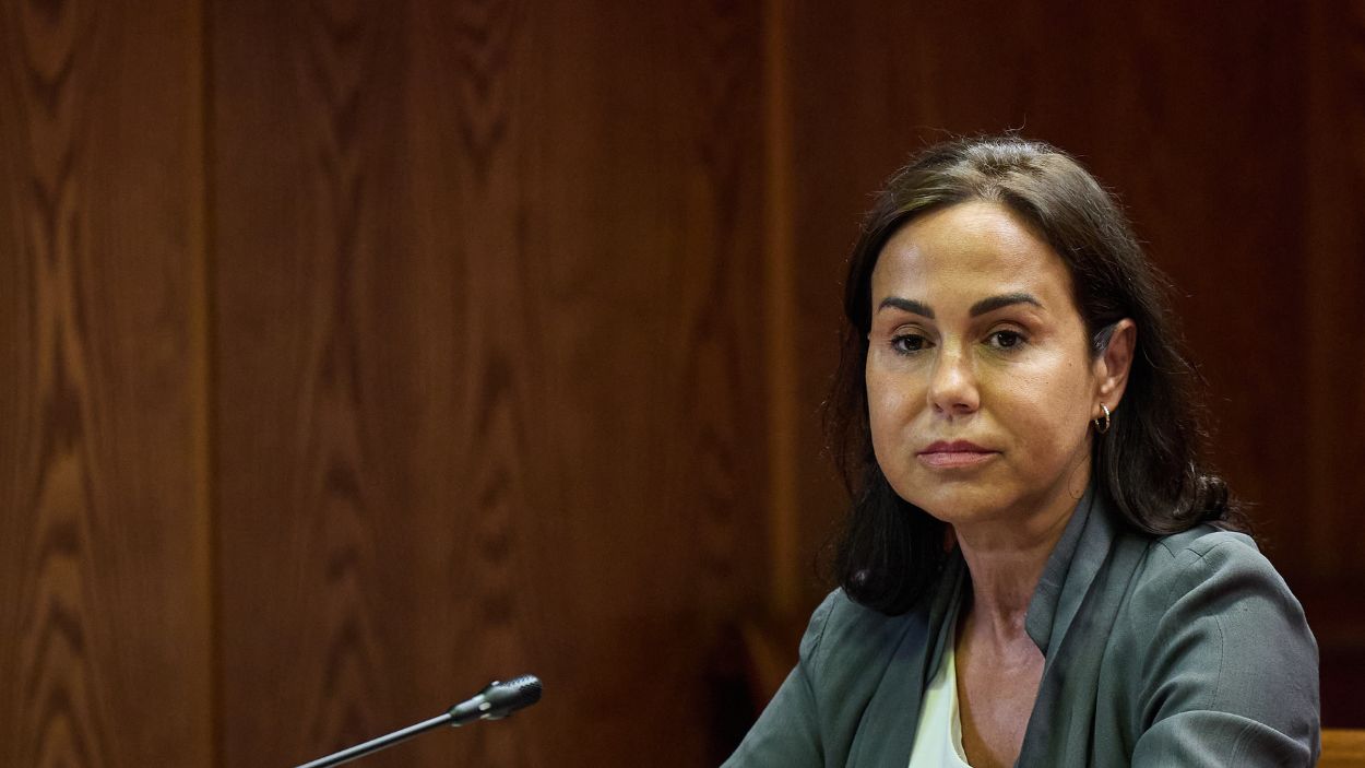La expresidenta de Adif Isabel Pardo de Vera, en la comisión del caso Koldo del Senado. EP. 