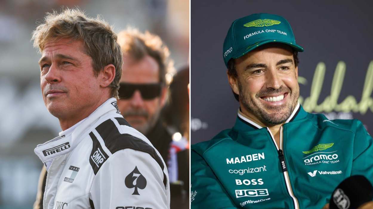 Brad Pitt y Fernando Alonso. Elaboración propia