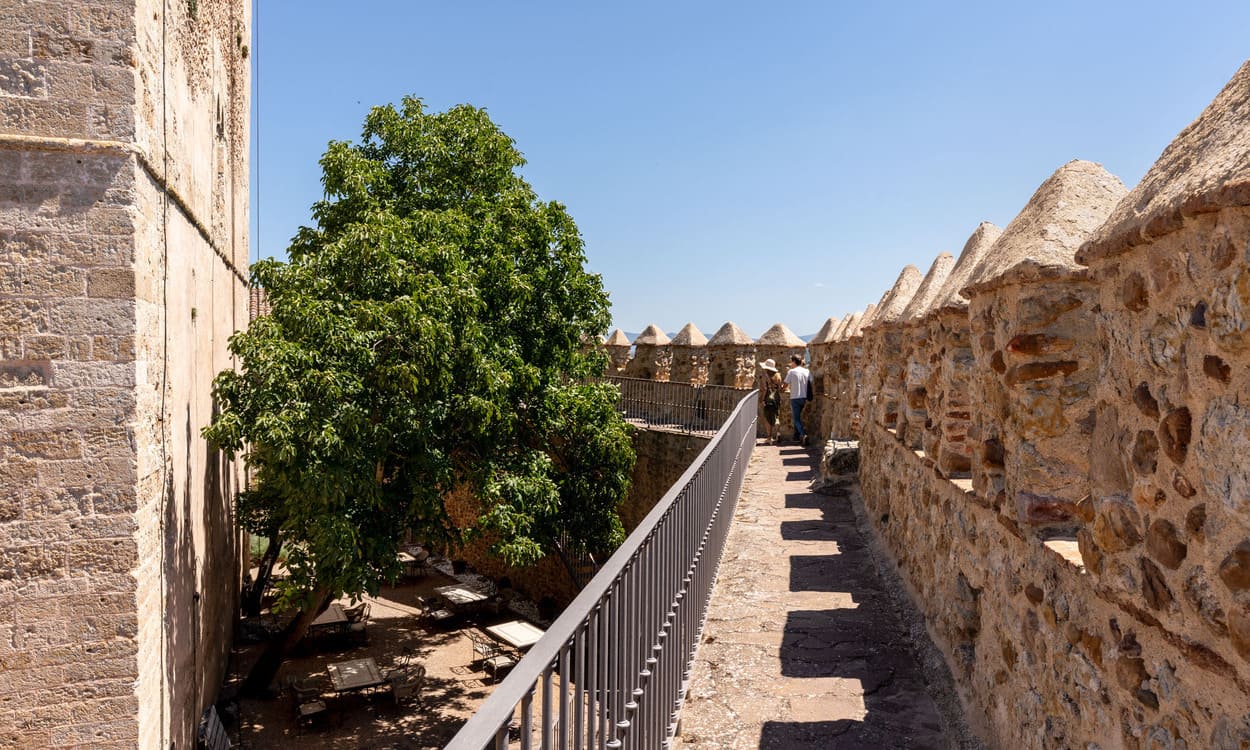Paseo sobre las murallas medievales del Castillo de Enrique II de Trastámara. PARADORES