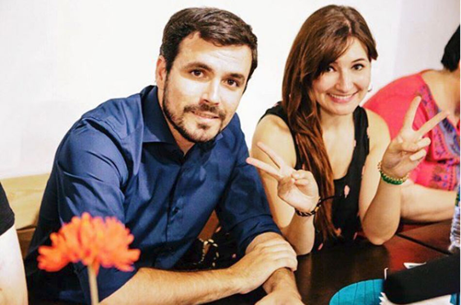 Anna Ruiz y Alberto Garzón