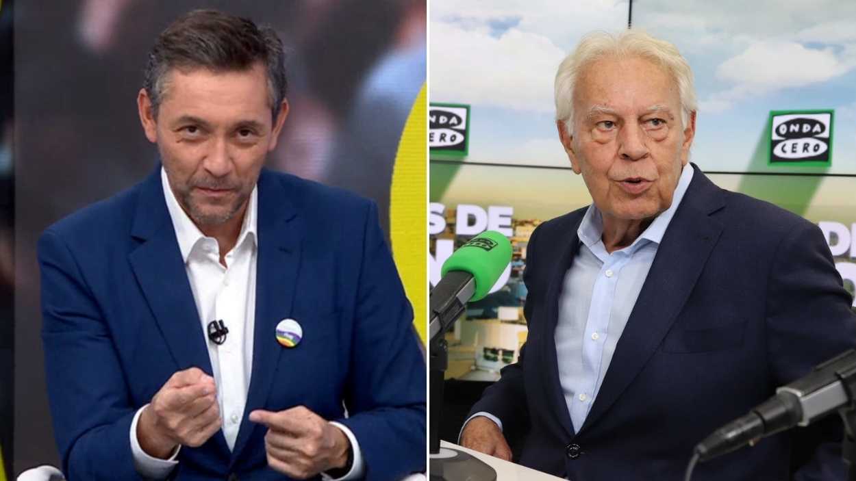 Javier Ruiz desmonta a Felipe González. RTVE / Atresmedia Radio