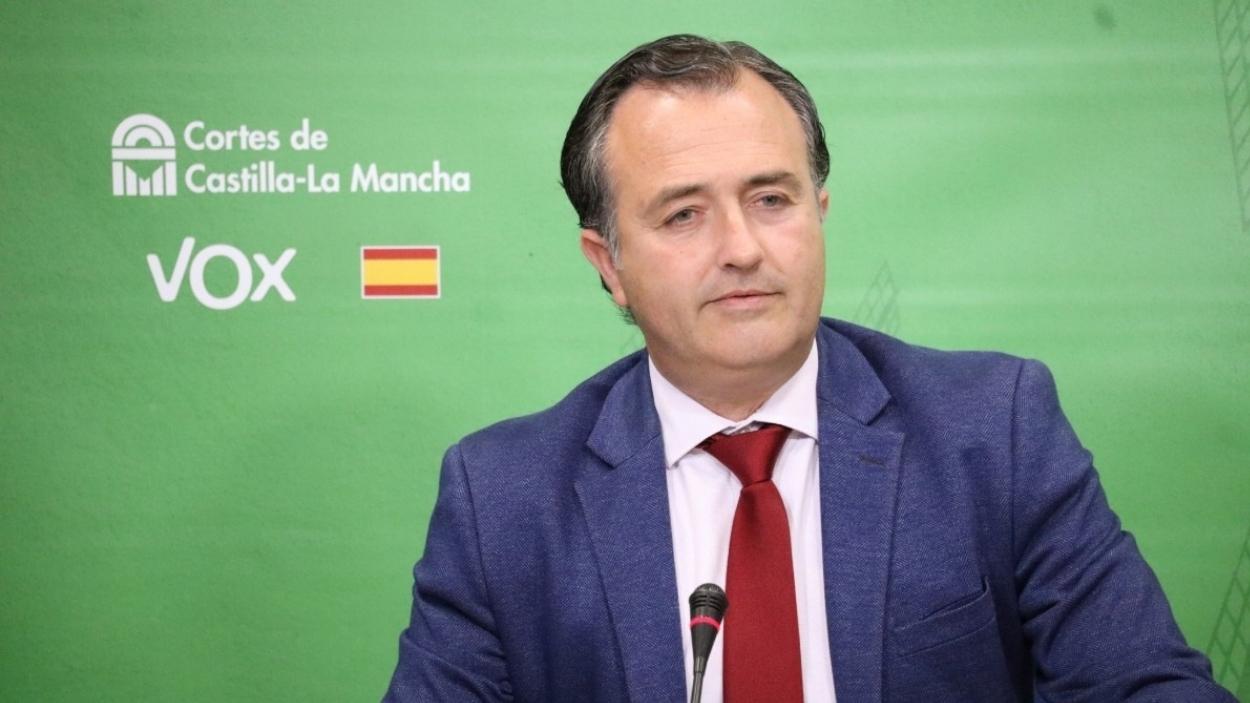 David Moreno, presidente de Vox en Castilla-La Mancha. Archivo EP.