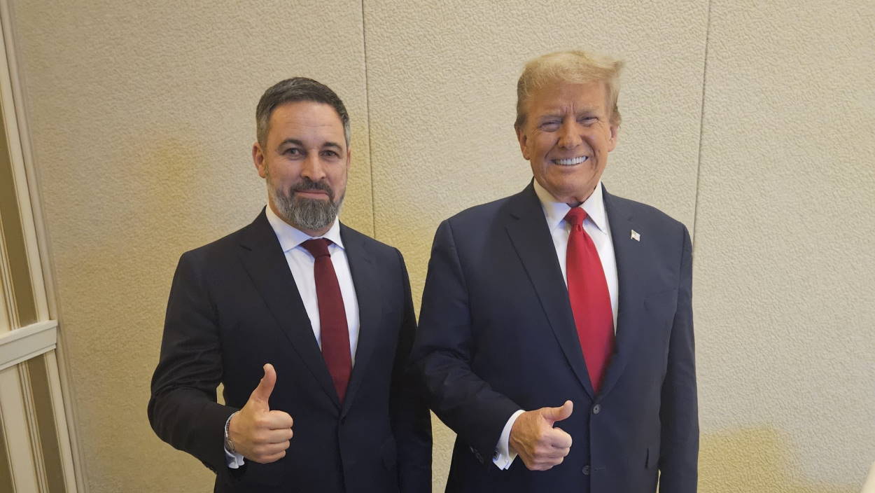 Santiago Abascal y Donald Trump. EP/Archivo.