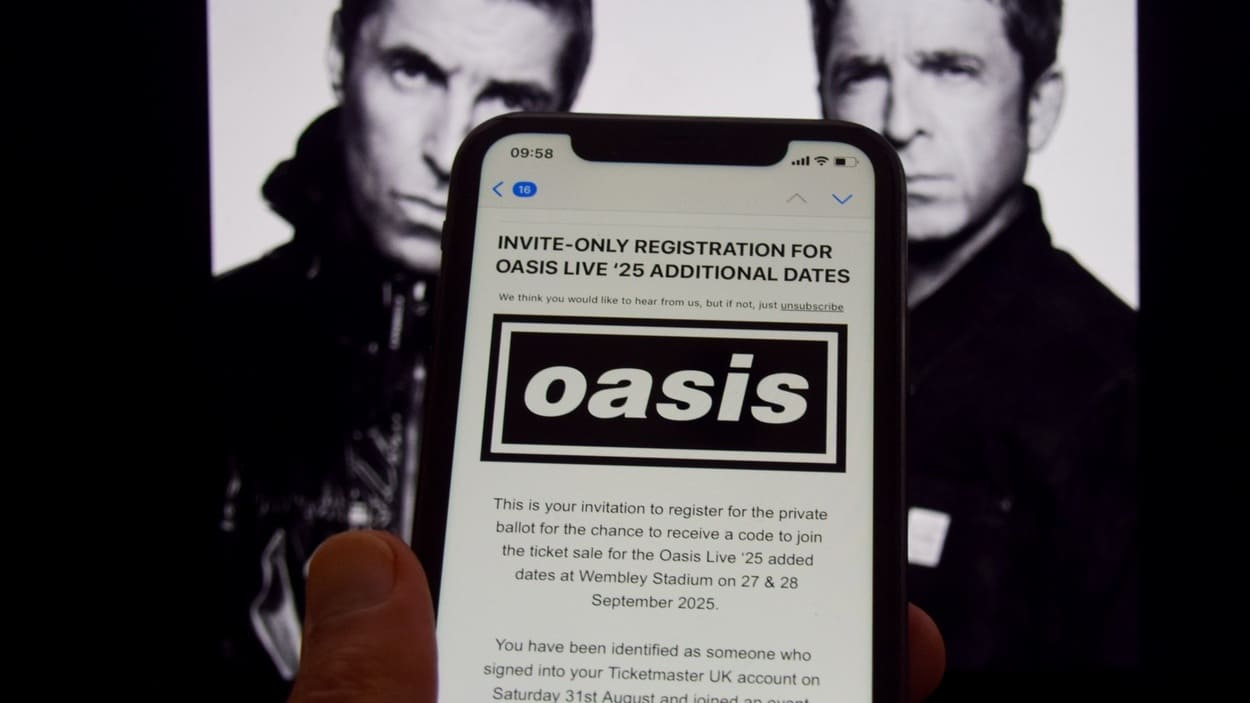 Oasis invalidará más de 50.000 entradas para sus conciertos compradas en reventa. EP.