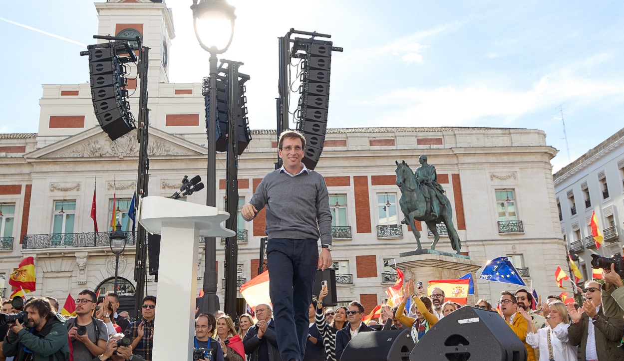 José Luis Martínez Almeida en la Puerta del Sol. EP