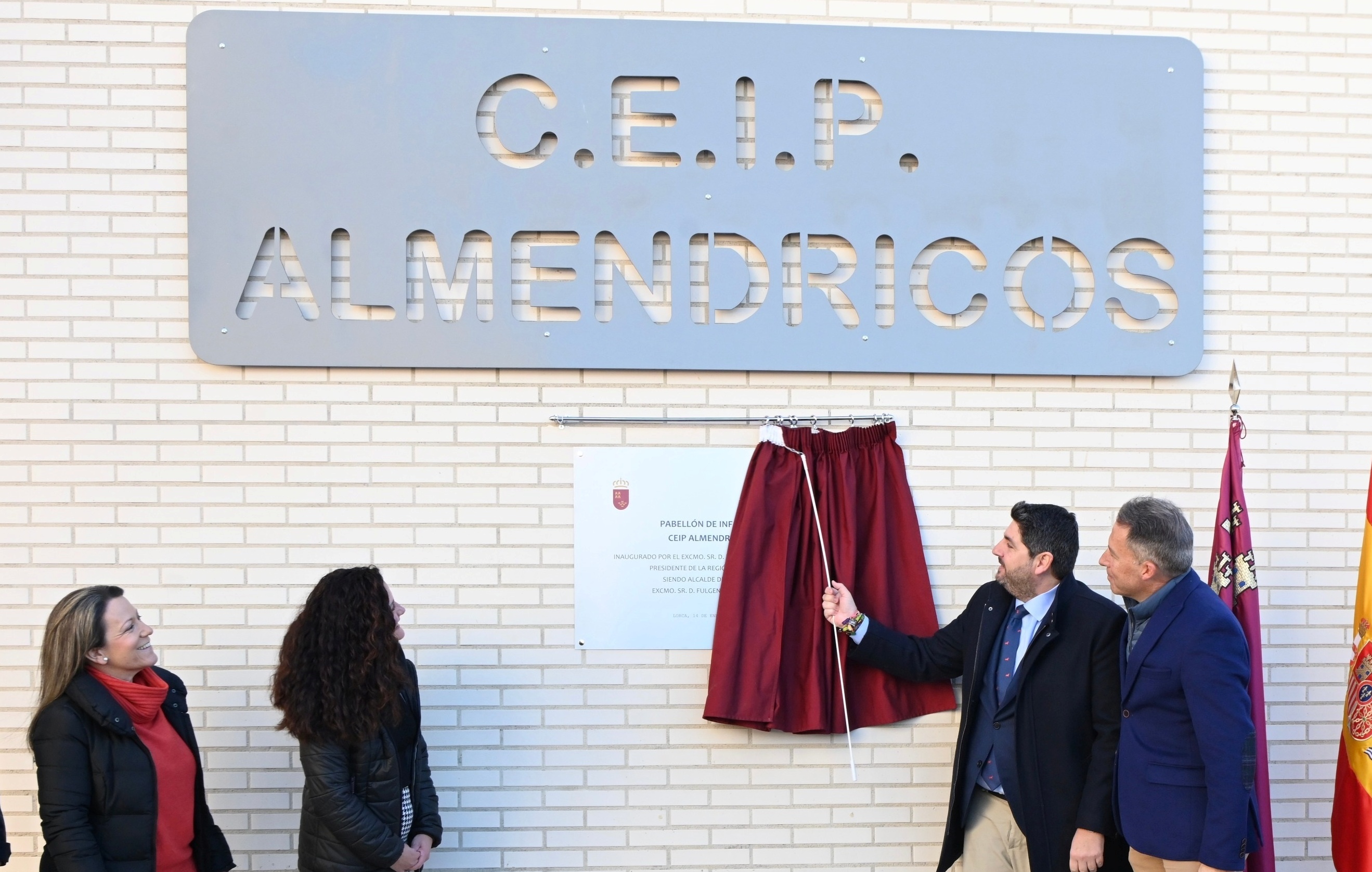 El presidente de la Región de Murcia, Fernando López Miras, durante la inauguración del CEIP de Almendricos. (Foto: EP)
