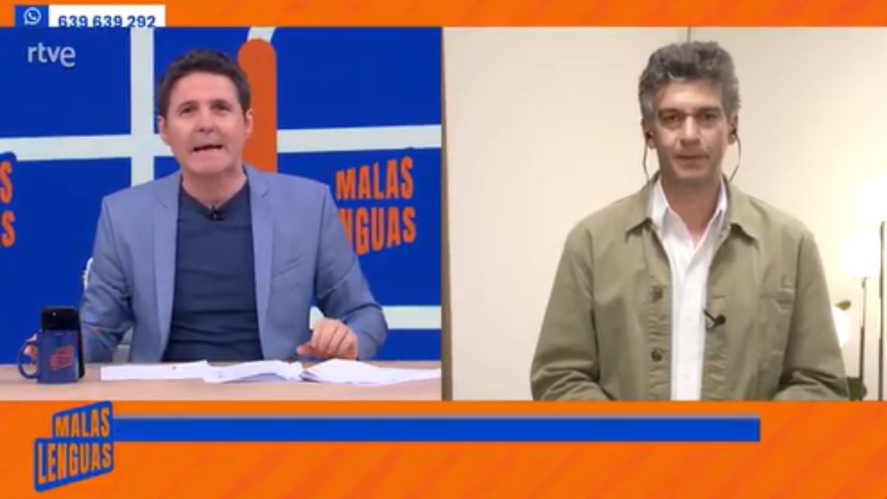 Jesús Cintora y Mateo Balín en 'Malas Lenguas'. TVE