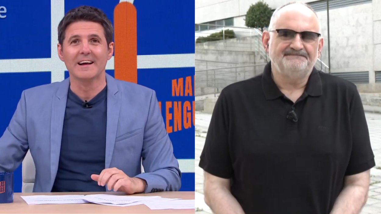 Jesús Cintora y Antón Losada en una conexión del programa Malas Lenguas