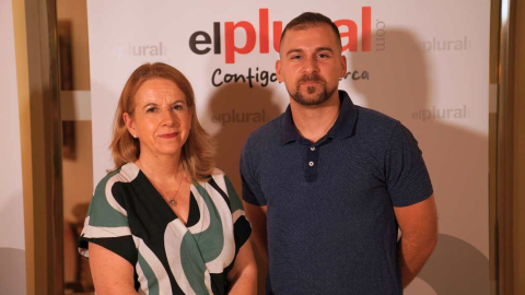 Raquel Payo, secretaria de Diálogo Social y Salud Laboral de CCOO, y Juan Carlos Puerto, secretario de Empleo, Formación y Migraciones CCOO