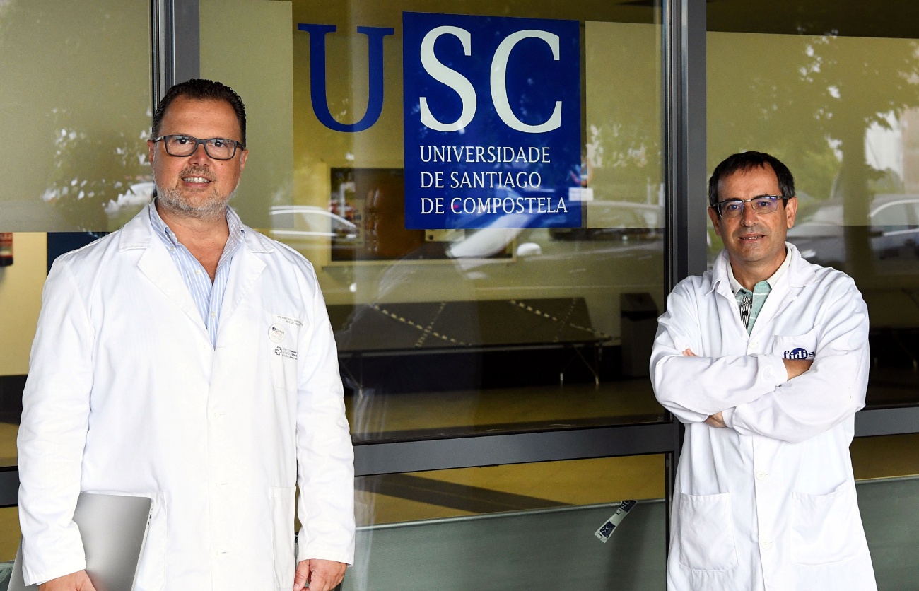 Los profesores de la USC Antonio Salas y Federico Martinón. (Foto: Universidad de Santiago de Compostela)