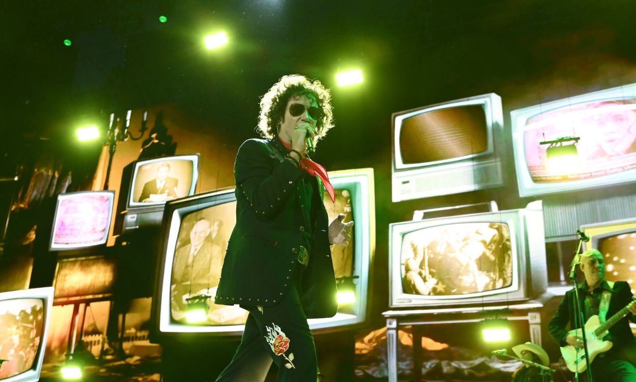 Enrique Bunbury durante un show en Zaragoza. EP