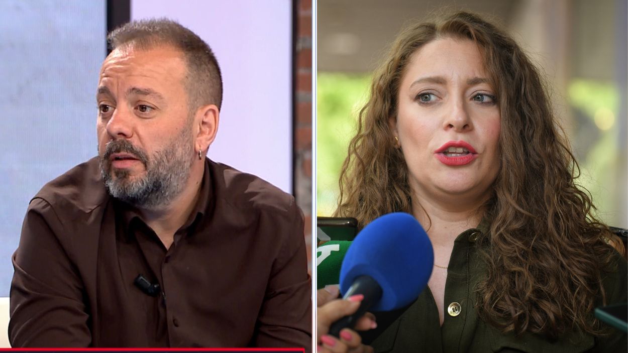 el periodista Antonio Maestre y la nueva portavoz del PP en el Congreso, Ester Muñoz.EP.