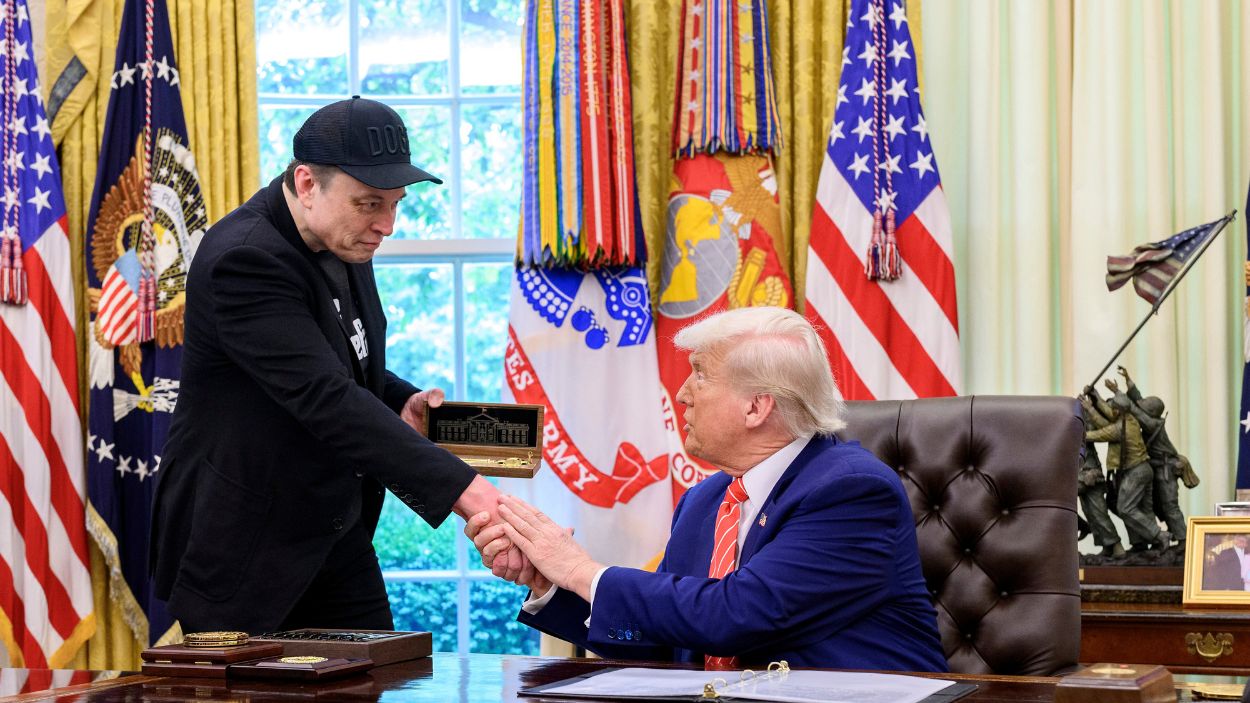 El magnate Elon Musk y el presidente de Estados Unidos, Donald Trump.EP. 2