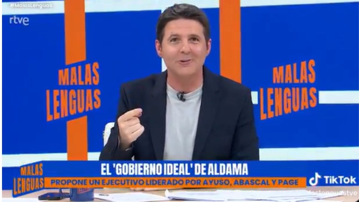 Jesús Cintora en 'Malas Lenguas'. TVE