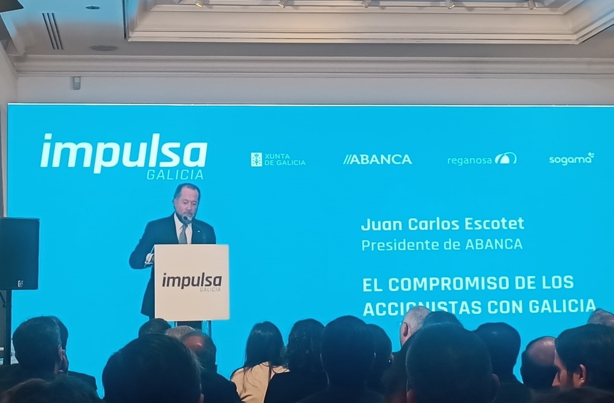 Abanca, en la imagen su presidente, Juan Carlos Escotet, tras la Xunta es el segundo máximo accionista de Impulsa Galicia (Foto: Europa Press/Archivo).