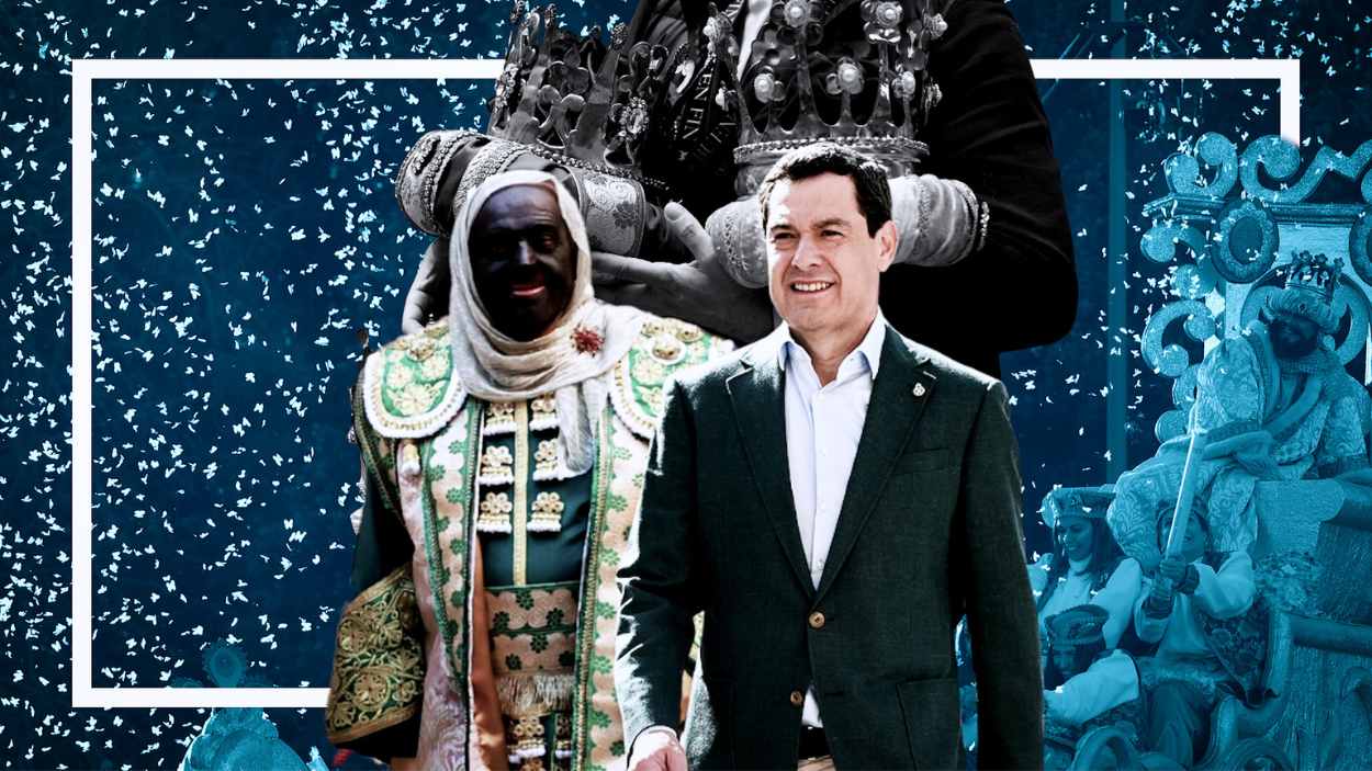 El último escándalo de la Cabalgata de Reyes de Sevilla:Moreno Bonilla sustituye al casero del hermano de Ayuso como Rey Baltasar