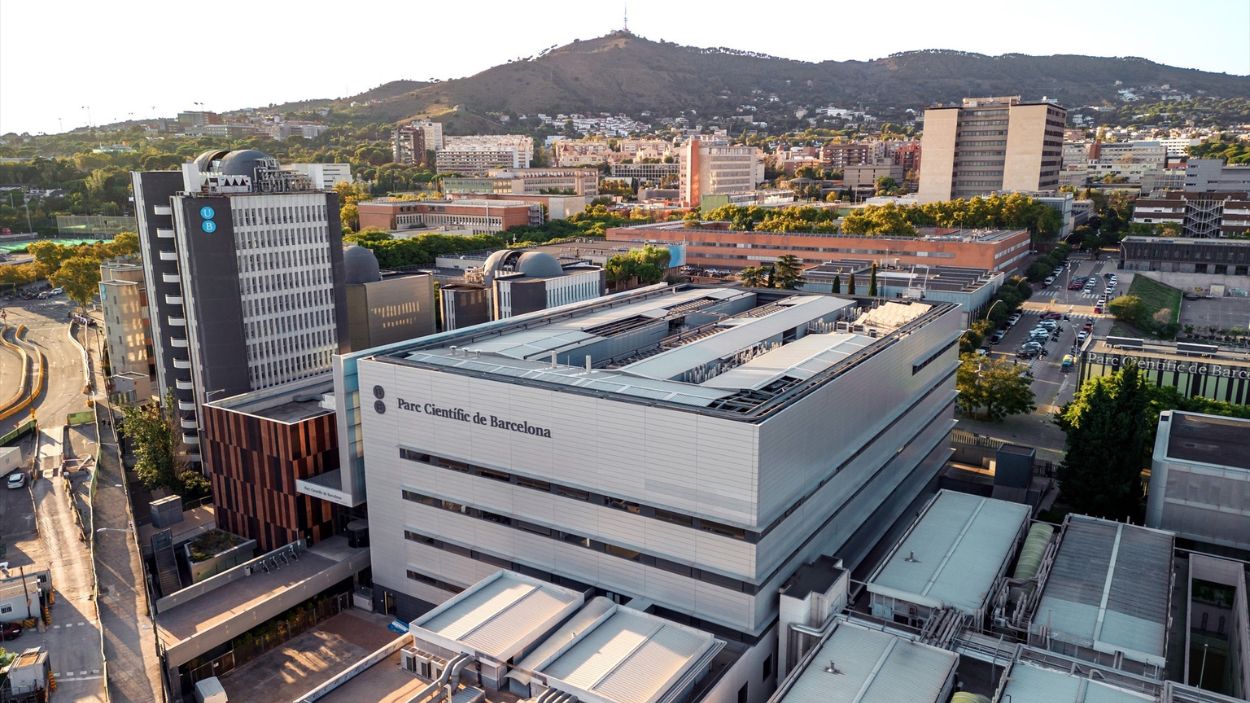 Vista aérea del Parc Científic de Barcelona, motor de investigación biomédica y farmacéutica